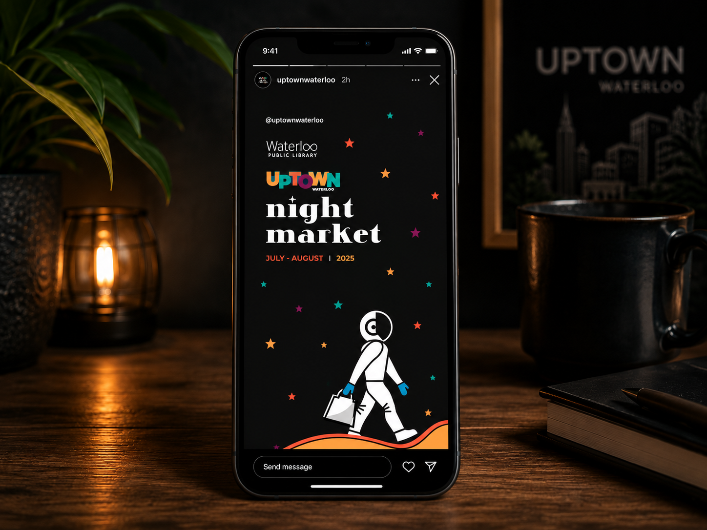 Uptown Waterloo Night Market social story design