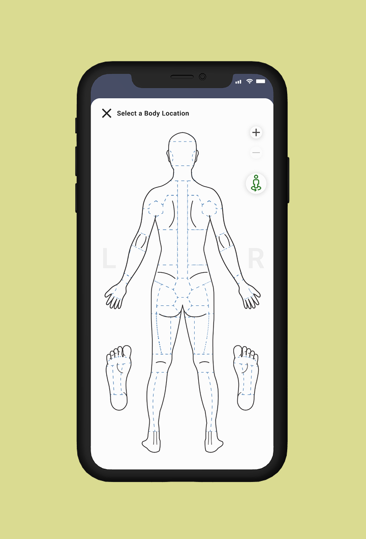 Swift full body location map workflow on an iPhone
