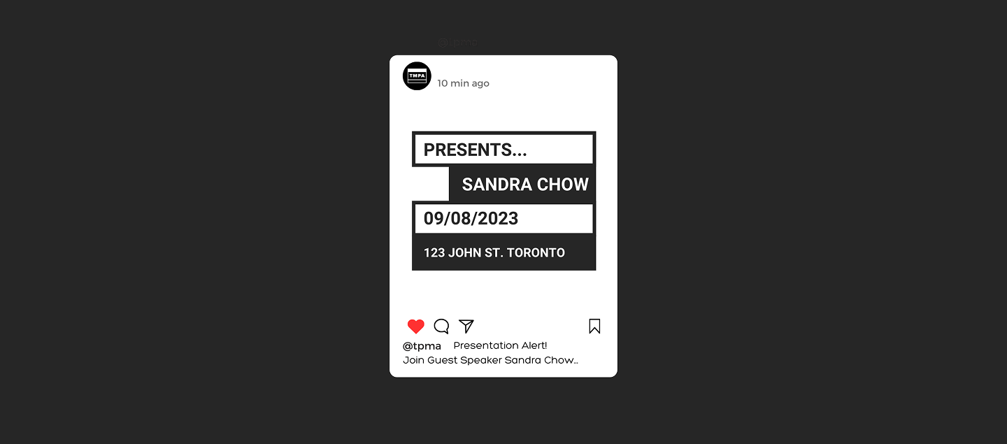 TPMA social media event promotion template